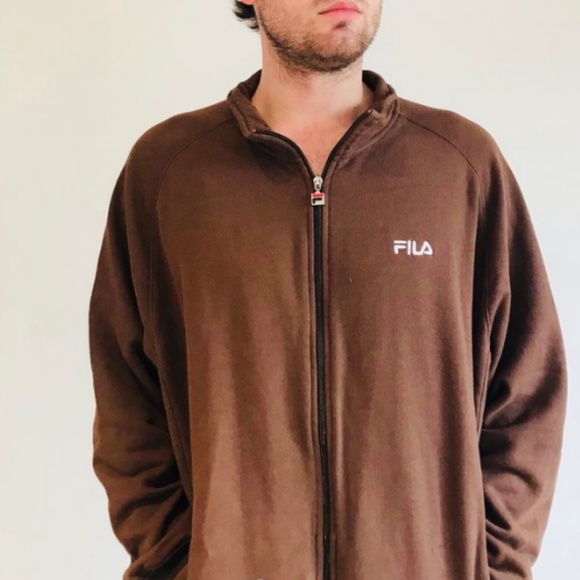 fila sweatsuit brown